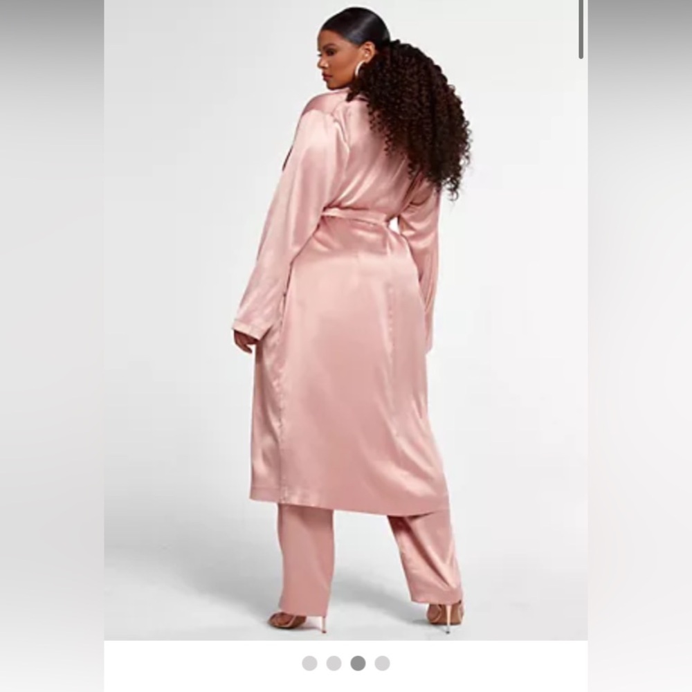 Satin Robe and Pant Set NWT - Picture 2 of 10